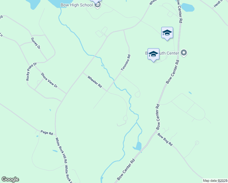 map of restaurants, bars, coffee shops, grocery stores, and more near 9 Wheeler Road in Bow