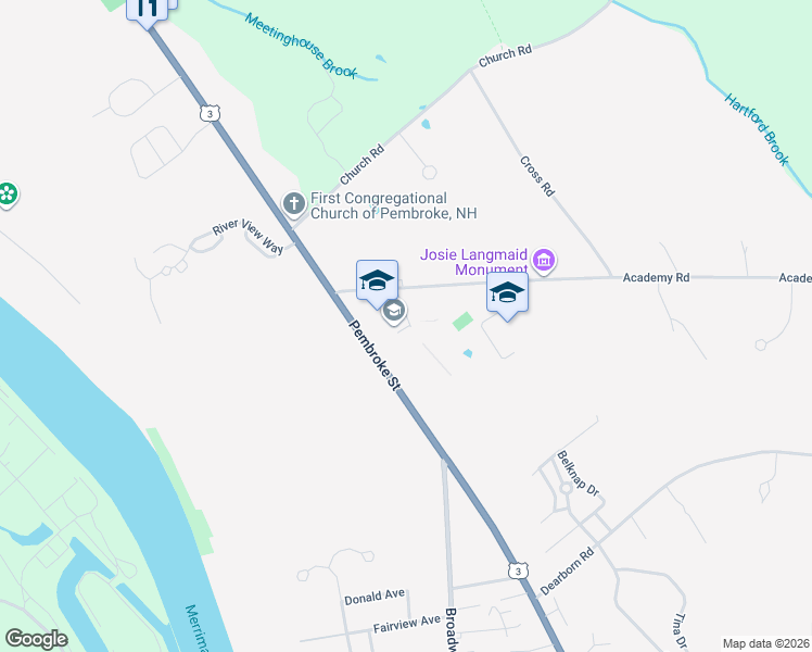 map of restaurants, bars, coffee shops, grocery stores, and more near 209 Academy Road in Suncook