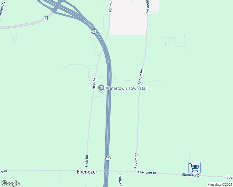 map of restaurants, bars, coffee shops, grocery stores, and more near N8321 Wisconsin 26 in Watertown