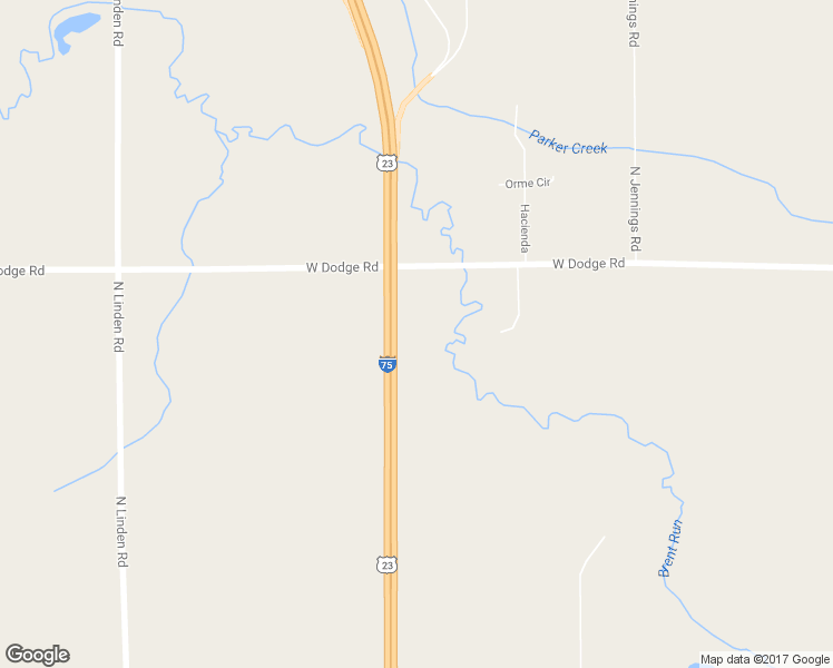 map of restaurants, bars, coffee shops, grocery stores, and more near 4225 West Dodge Road in Clio