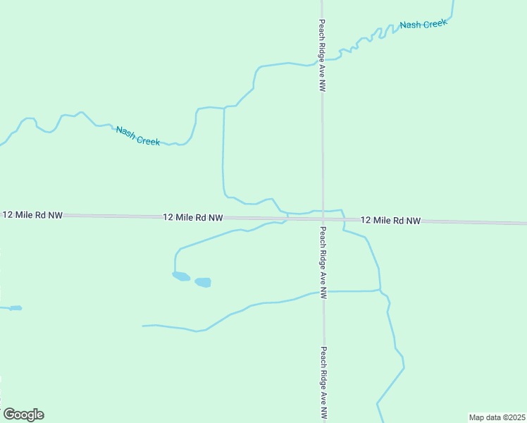map of restaurants, bars, coffee shops, grocery stores, and more near 3395 12 Mile Road Northwest in Sparta