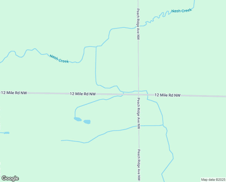 map of restaurants, bars, coffee shops, grocery stores, and more near 3395 12 Mile Road Northwest in Sparta