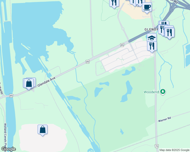 map of restaurants, bars, coffee shops, grocery stores, and more near 76 Keith Crescent in Niagara-on-the-Lake