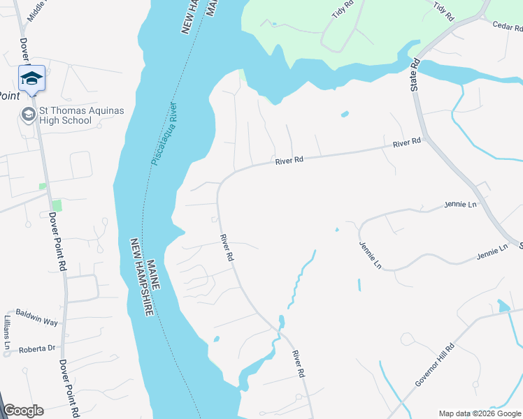 map of restaurants, bars, coffee shops, grocery stores, and more near 644 River Road in Eliot