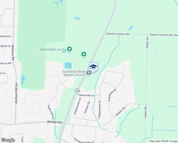 map of restaurants, bars, coffee shops, grocery stores, and more near in Penfield