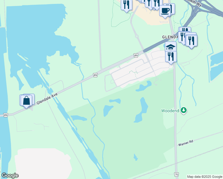map of restaurants, bars, coffee shops, grocery stores, and more near 97 Keith Crescent in Niagara-on-the-Lake