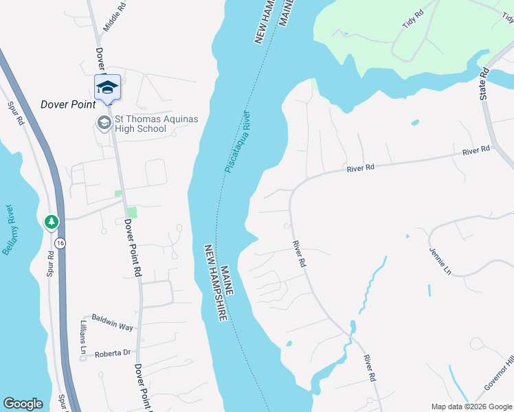map of restaurants, bars, coffee shops, grocery stores, and more near 655 River Road in Eliot