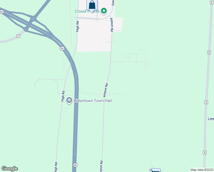 map of restaurants, bars, coffee shops, grocery stores, and more near in Watertown