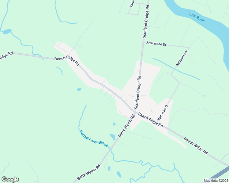 map of restaurants, bars, coffee shops, grocery stores, and more near 121 Beech Ridge Road in York