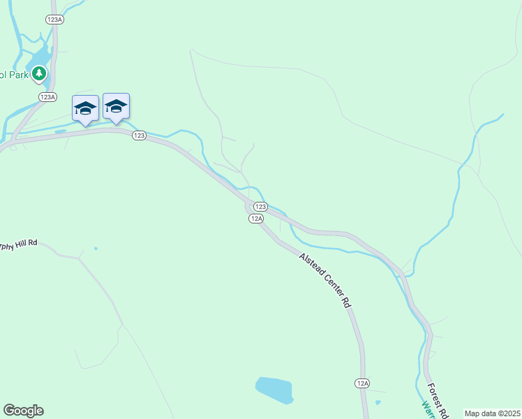 map of restaurants, bars, coffee shops, grocery stores, and more near 187 Forest Road in Alstead