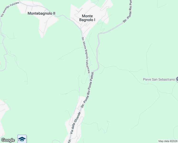 map of restaurants, bars, coffee shops, grocery stores, and more near 2 Strada Monte Bagnolo Valbiancara in Perugia