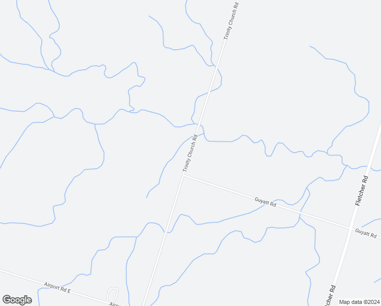 map of restaurants, bars, coffee shops, grocery stores, and more near 1607 Trinity Church Road in Hamilton