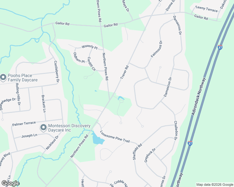 map of restaurants, bars, coffee shops, grocery stores, and more near 181 Traver Road in Gansevoort