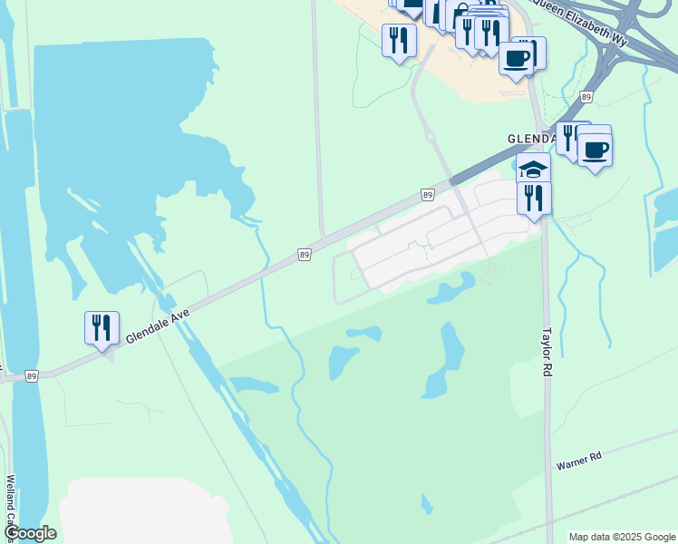 map of restaurants, bars, coffee shops, grocery stores, and more near 39 Keith Crescent in Niagara-on-the-Lake
