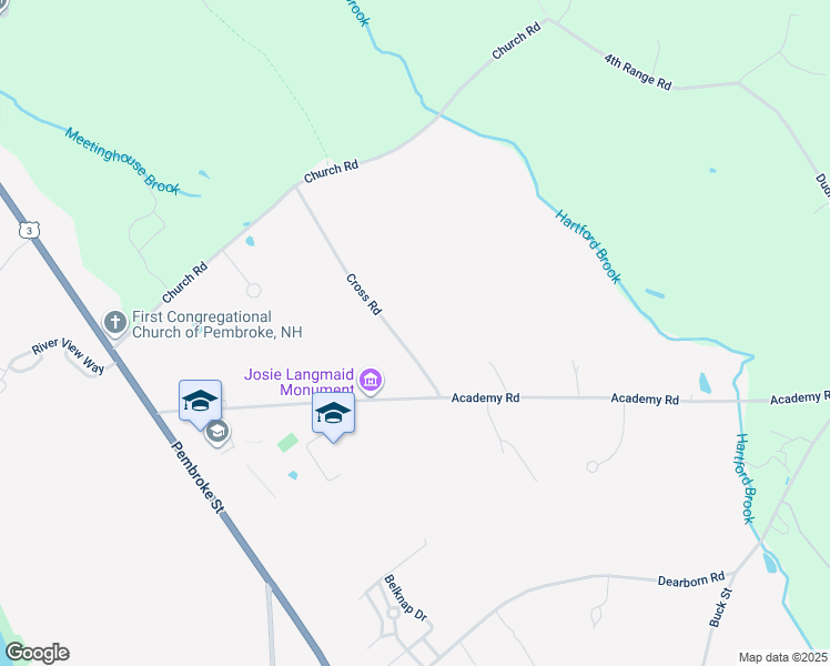 map of restaurants, bars, coffee shops, grocery stores, and more near 269 Cross Road in Suncook