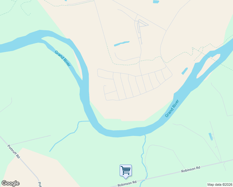map of restaurants, bars, coffee shops, grocery stores, and more near 45 Dennis Avenue in Brantford