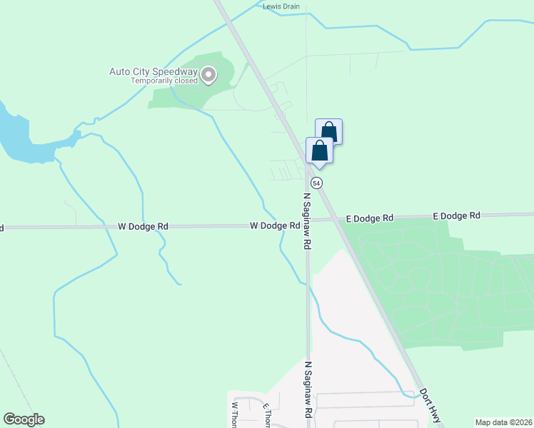 map of restaurants, bars, coffee shops, grocery stores, and more near 10005 North Saginaw Road in Clio