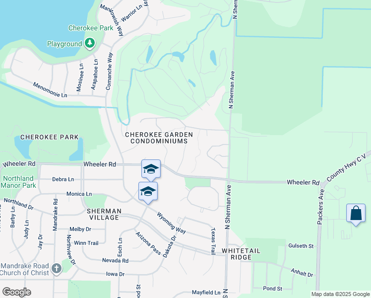 map of restaurants, bars, coffee shops, grocery stores, and more near 1526 Golf Road in Prairie du Sac