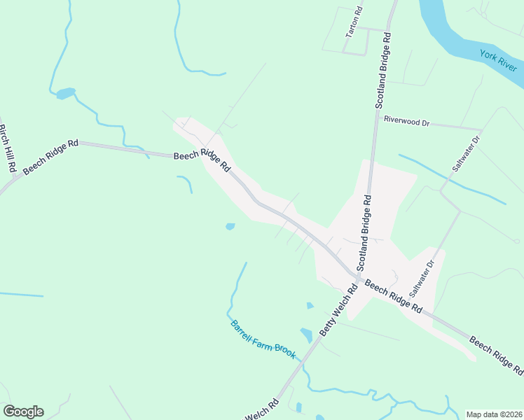 map of restaurants, bars, coffee shops, grocery stores, and more near 136 Beech Ridge Road in York