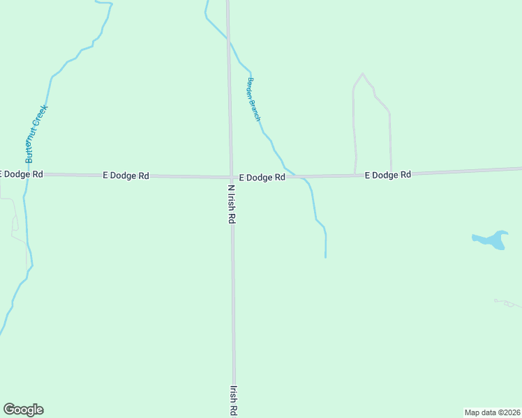 map of restaurants, bars, coffee shops, grocery stores, and more near 9420 North Irish Road in Mount Morris