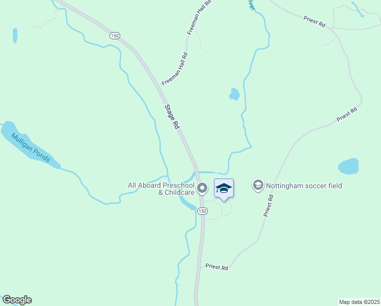 map of restaurants, bars, coffee shops, grocery stores, and more near 259 Stage Road in Nottingham