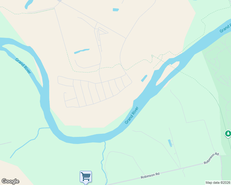 map of restaurants, bars, coffee shops, grocery stores, and more near 32 Stauffer Road in Brantford