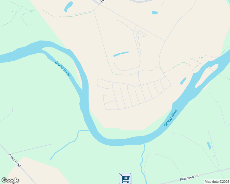 map of restaurants, bars, coffee shops, grocery stores, and more near 20 Dennis Avenue in Brantford