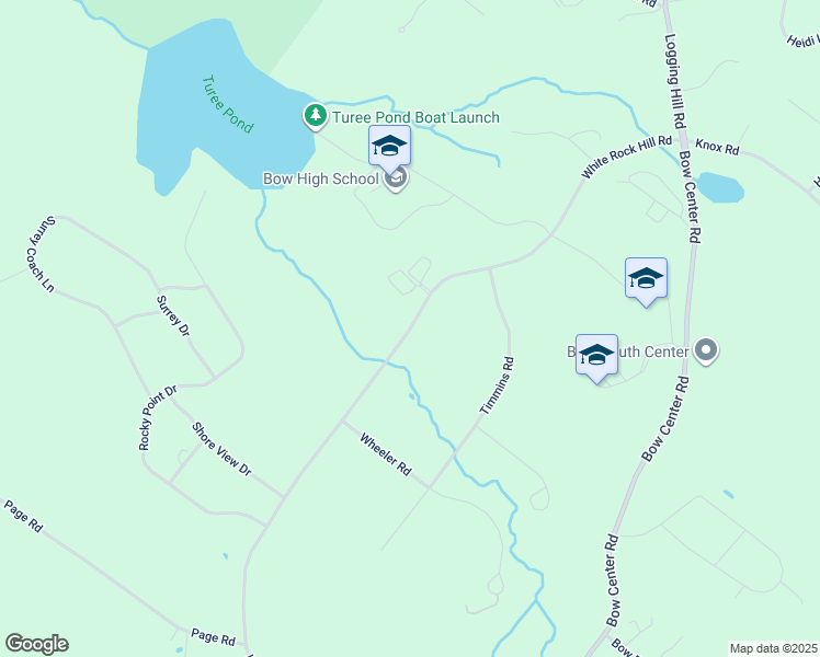 map of restaurants, bars, coffee shops, grocery stores, and more near 32 White Rock Hill Road in Bow
