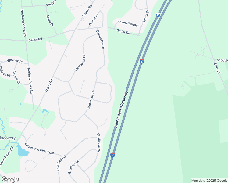 map of restaurants, bars, coffee shops, grocery stores, and more near 40 Whirlaway Boulevard in Gansevoort