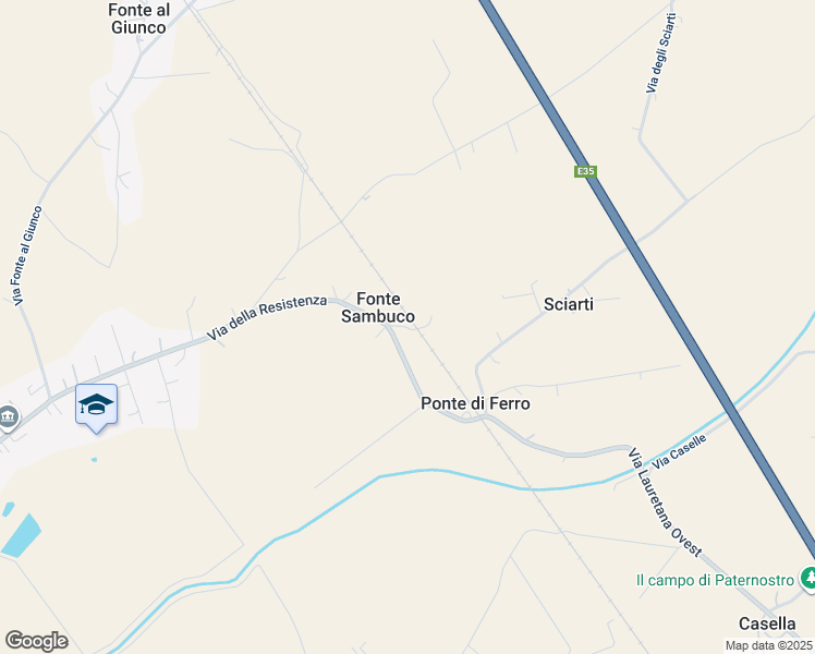 map of restaurants, bars, coffee shops, grocery stores, and more near 17 Via della Resistenza in Fonte Sambuco