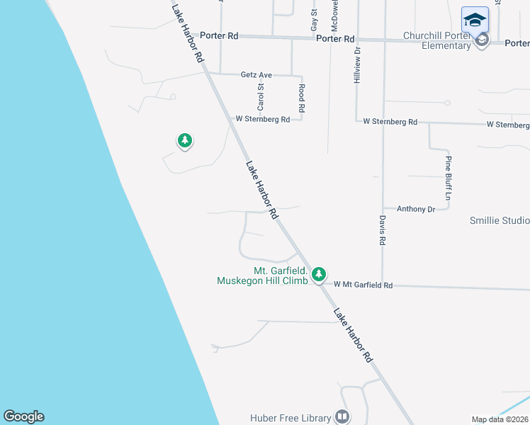 map of restaurants, bars, coffee shops, grocery stores, and more near 1511 Sunset Point Drive in Norton Shores