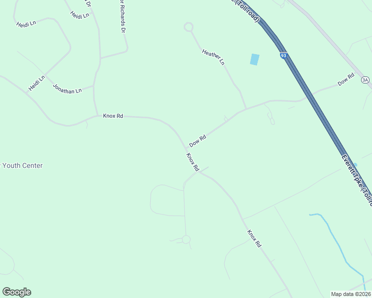 map of restaurants, bars, coffee shops, grocery stores, and more near 55 Knox Road in Bow