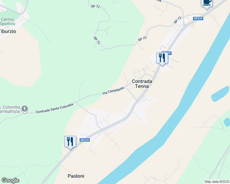 map of restaurants, bars, coffee shops, grocery stores, and more near 2 Via Castelletta in Provincia di Fermo