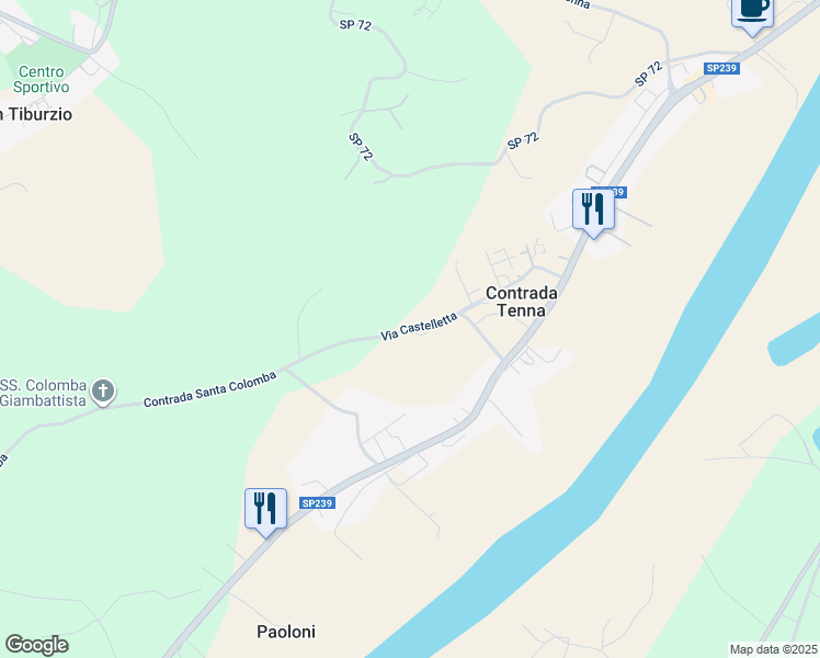 map of restaurants, bars, coffee shops, grocery stores, and more near 2 Via Castelletta in Provincia di Fermo