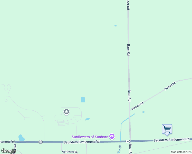 map of restaurants, bars, coffee shops, grocery stores, and more near in Sanborn