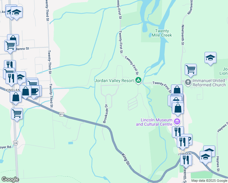 map of restaurants, bars, coffee shops, grocery stores, and more near 3886 Glenview Drive in Lincoln