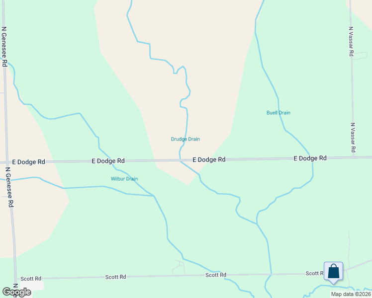 map of restaurants, bars, coffee shops, grocery stores, and more near 5407 East Dodge Road in Mount Morris
