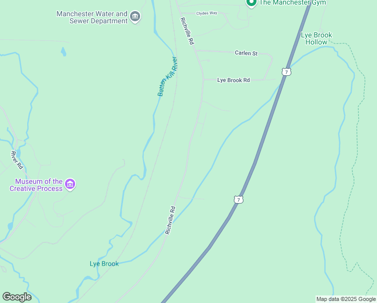 map of restaurants, bars, coffee shops, grocery stores, and more near Richville Road in Bennington County