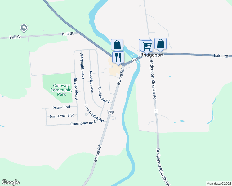 map of restaurants, bars, coffee shops, grocery stores, and more near 7851 New York 298 in Kirkville