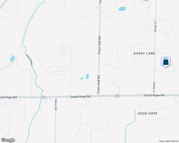 map of restaurants, bars, coffee shops, grocery stores, and more near W180N7375 Town Hall Road in Menomonee Falls