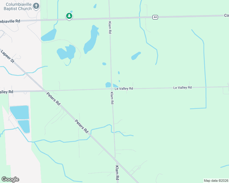 map of restaurants, bars, coffee shops, grocery stores, and more near 3895 Le Valley Road in Columbiaville
