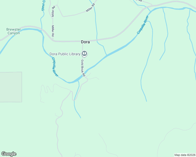 map of restaurants, bars, coffee shops, grocery stores, and more near 56010 Goldbrick Road in Myrtle Point