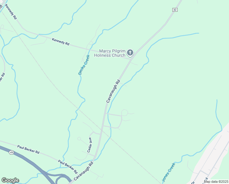 map of restaurants, bars, coffee shops, grocery stores, and more near 5988 Cavanaugh Road in Marcy