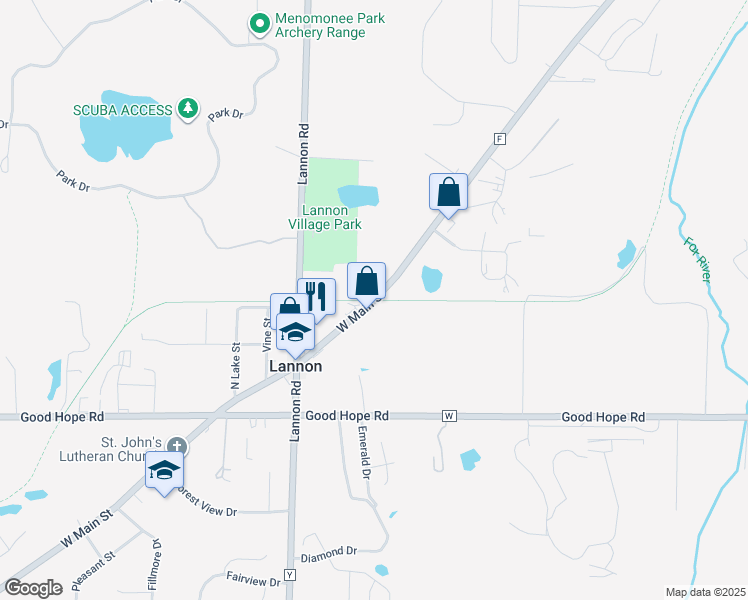 West Main Street, Lannon WI Walk Score
