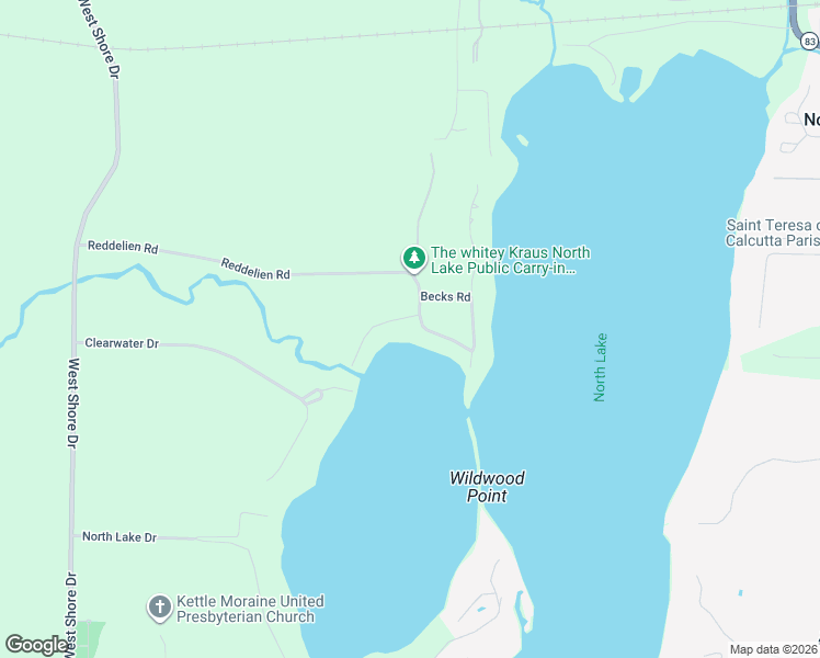 map of restaurants, bars, coffee shops, grocery stores, and more near N73W32355 River Road in Hartland