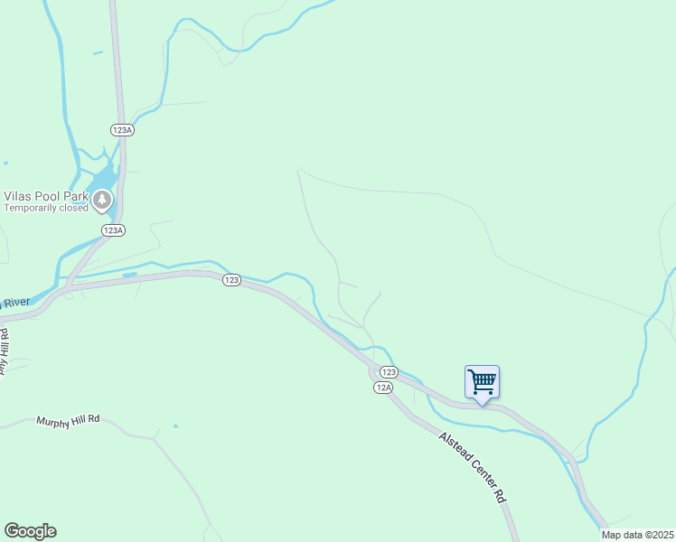 map of restaurants, bars, coffee shops, grocery stores, and more near Griffin Hill Road in Alstead