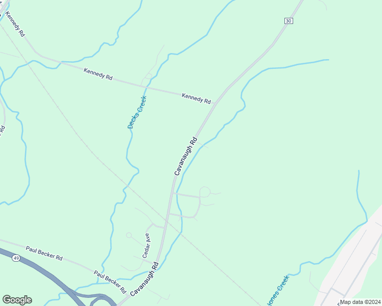 map of restaurants, bars, coffee shops, grocery stores, and more near 5988 Cavanaugh Road in Marcy