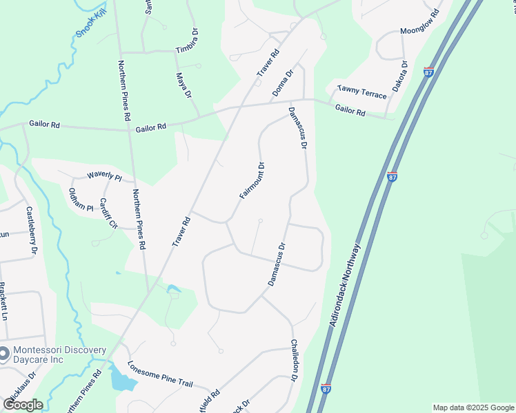 map of restaurants, bars, coffee shops, grocery stores, and more near 16 Shuvee Ln in Gansevoort