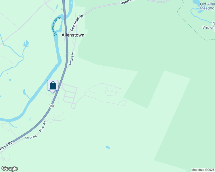 map of restaurants, bars, coffee shops, grocery stores, and more near 8 Bush Avenue in Allenstown