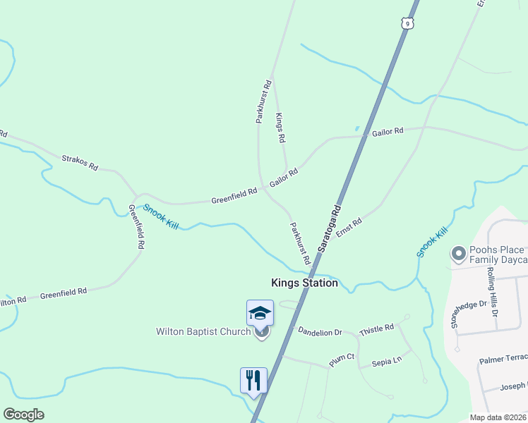 map of restaurants, bars, coffee shops, grocery stores, and more near 182 Parkhurst Road in Gansevoort